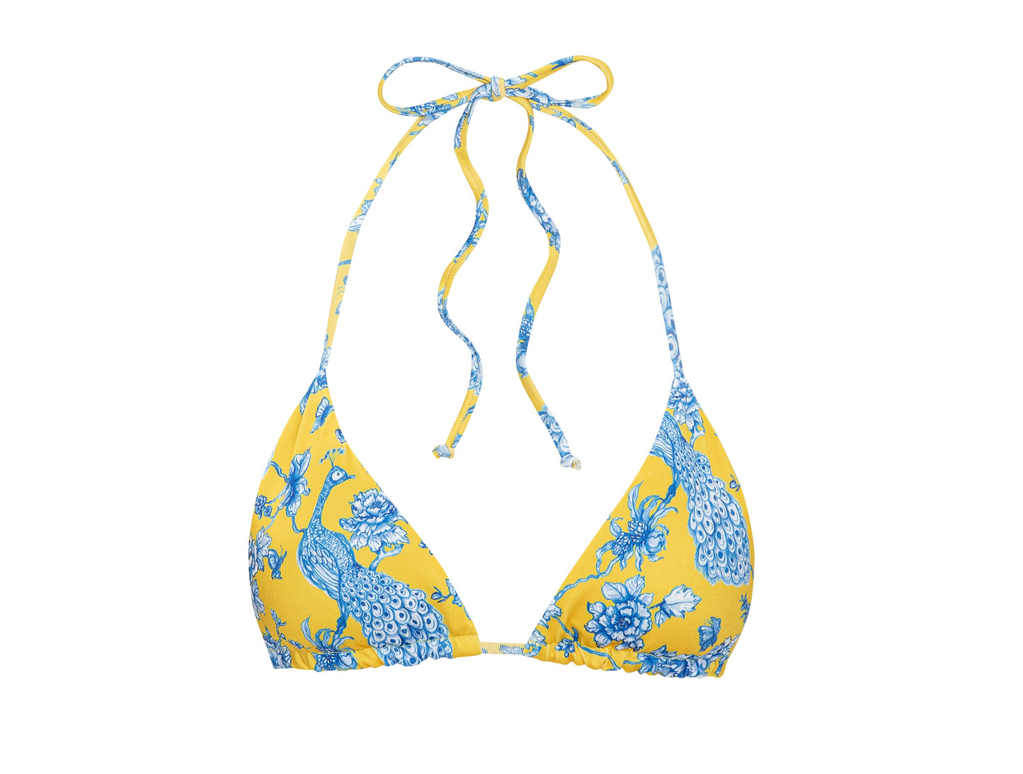 Yellow Cress Chinoiserie Triangle Top